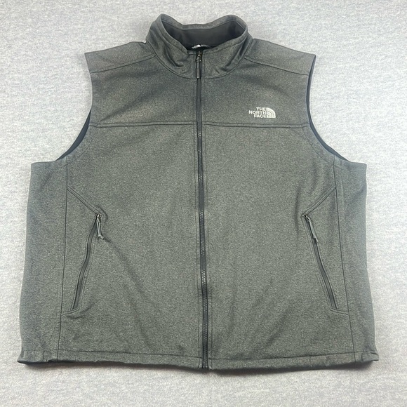 The North Face Men’s XXL 2XL Apex Canyonwall Windwall Full Zip Vest Gray - Picture 1 of 15
